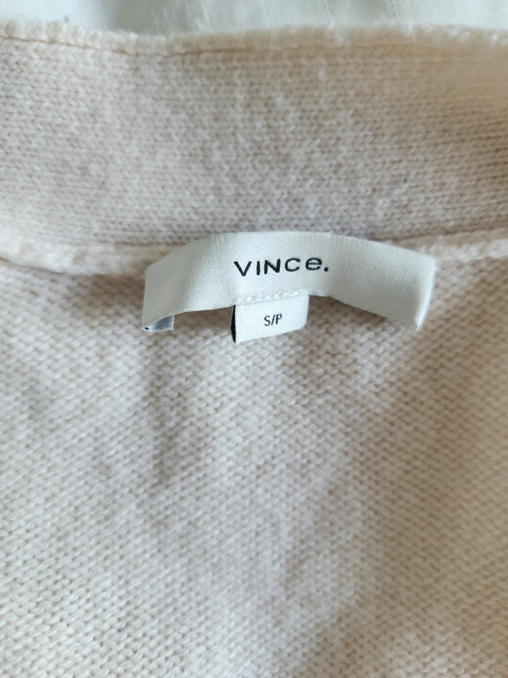 Vince Cream V-Neck Button Cardigan - Picture 6 of 10